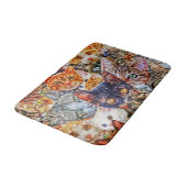 猫カラフルコラージュ バスマット (アングル)