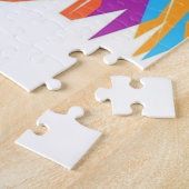 猫カラフルジグソーパズル ジグソーパズル (側面)