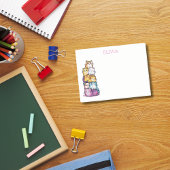 猫カラフル可愛い水の色のおもしろい事務所 ポストイット