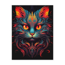 猫カラフル猫動物サイケデリック部芸