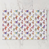 猫カラフル紙ランチョンマット ペーパーパッド (正面)