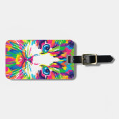 猫カラフル美術猫写真猫アート ラゲッジタグ (正面横)