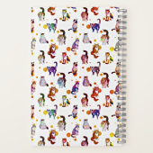 猫カラフル雑誌 ノートブック (裏面)