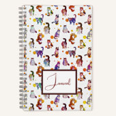 猫カラフル雑誌 ノートブック (正面)