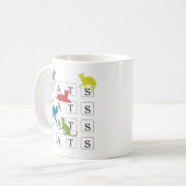 猫カラフル飼い猫・猫好き コーヒーマグカップ (正面左)