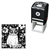 猫カラフル。 セルフインキングスタンプ (インサイチュ)