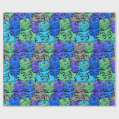 猫カラフル ラッピングペーパー (フラット)