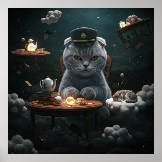 猫ガイドのストレス管理おもしろい- ポスター (正面)
