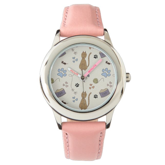 猫ガキが大好き 腕時計 (正面)