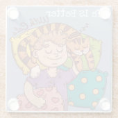 猫ガラスのコースターで暮らす方がいい ガラスコースター (裏面)