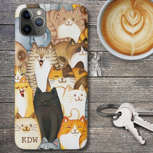 猫ガロレモノグラム Case-Mate iPhoneケース