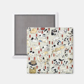 猫ガロール マグネット (正面/裏面)