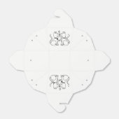 猫キスをするの結婚ブライダルシャワー白黒 フェイバーボックス (折り畳みなし)