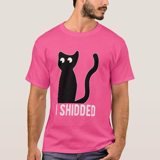 猫キティユーモアのあるー猫オーナーフ予測できなン Tシャツ (正面)