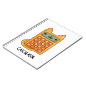 猫キュレーターおもしろいキティ猫カリキュレータパン ノートブック (左側)