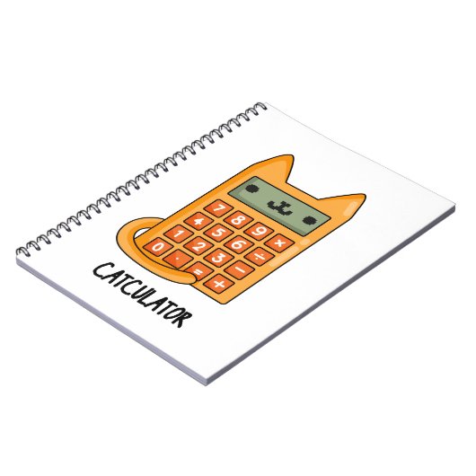 猫キュレーターおもしろいキティ猫カリキュレータパン ノートブック (左側)