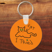 猫キーチェーンを試してみた キーホルダー (正面)