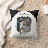 猫キープサケペット2枚メモリアルブラック クッション (ブランケット)