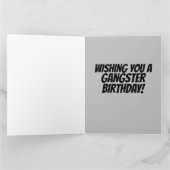 猫ギャング誕生日特大グリーティングカード カード (内部)