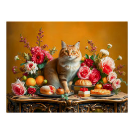 猫クラシックと自然の恵みを今も生きる ポスター