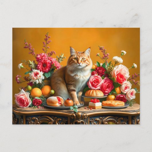 猫クラシックと自然の恵みを今も生きる ポストカード (正面)