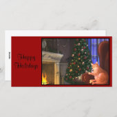 猫クリスマスカード シーズンカード (正面/裏面)