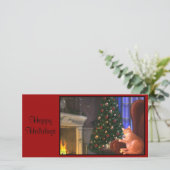 猫クリスマスカード シーズンカード (スタンド正面)