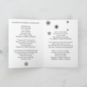 猫クリスマスカード「冬のワンダーランドの歩く」 シーズンカード (内部)