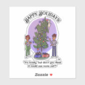 猫クリスマスステッカスタムカー シール (シート)