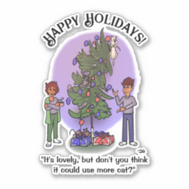 猫クリスマスステッカスタムカー シール