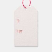 猫クリスマストロリーのクリスマス ギフトタグ (裏面)