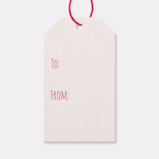 猫クリスマストロリーのクリスマス ギフトタグ (裏面)