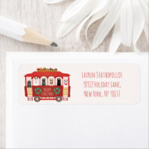 猫クリスマストロリーのクリスマス