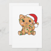 猫クリスマス冬の動物たち シーズンカード (正面/裏面)