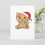 猫クリスマス冬の動物たち シーズンカード (スタンド正面)