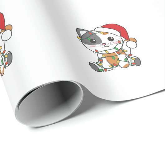 猫クリスマス冬の動物たち ラッピングペーパー (ロールコーナー)
