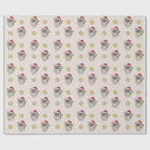 猫クリスマス冬の動物猫ラッピング紙 ラッピングペーパー (フラット)