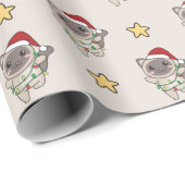 猫クリスマス冬の動物猫ラッピング紙 ラッピングペーパー (ロールコーナー)