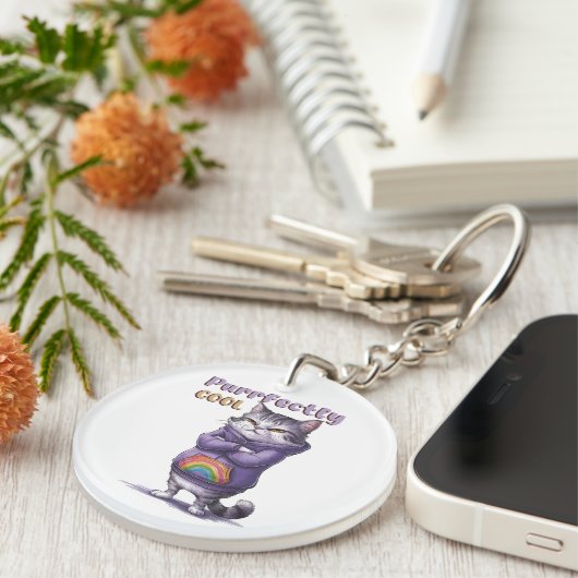 猫クールと キーホルダー (正面右)