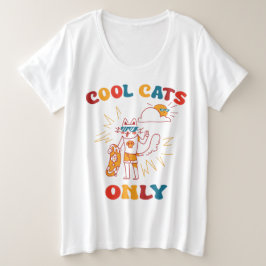 猫クールのみ プラスサイズTシャツ