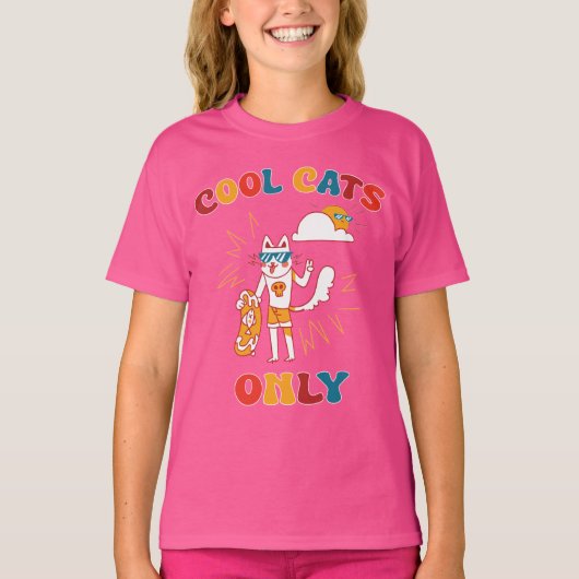 猫クールのみ Tシャツ (正面)