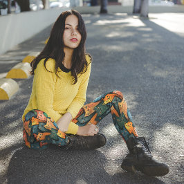 猫クールのカラフルレギンス レギンス