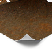 猫クールの寝おもしろい及び居眠り時計 ポスター (角)