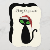猫クールクリスマスカード シーズンカード (正面/裏面)