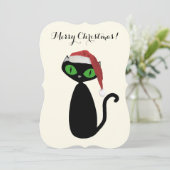 猫クールクリスマスカード シーズンカード (スタンド正面)