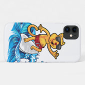 猫クールサーファー Case-Mate iPhoneケース (裏面(横))