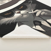 猫クールノワール:サベとミステリアスな猫 シェルパブランケット (3/4)