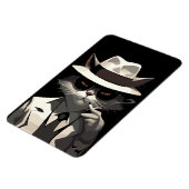 猫クールノワール:サベとミステリアスな猫 マグネット (左側)