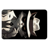 猫クールノワール:サベとミステリアスな猫 マグネット (横)