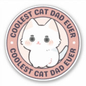猫クールパパ シール (正面)